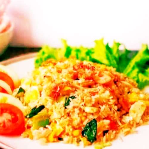 Nasi Goreng Putih + Telor Dadar