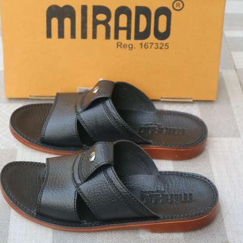 Sandal mirado pria slop hitam