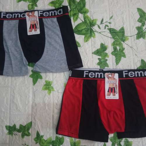 3 pcs BOXER PRIA FEMA KATUN HALUS
