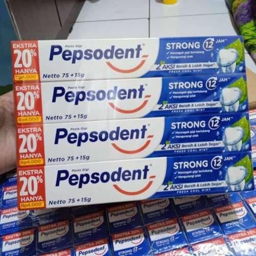 Pepsodent Strong Biru 4pcs