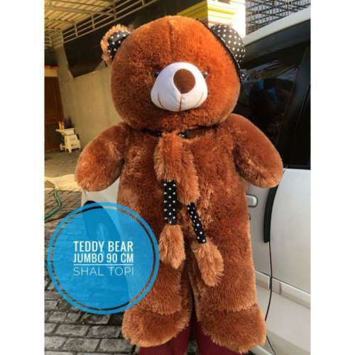 Boneka Syal Jumbo Polka 90cm Kado Ultah