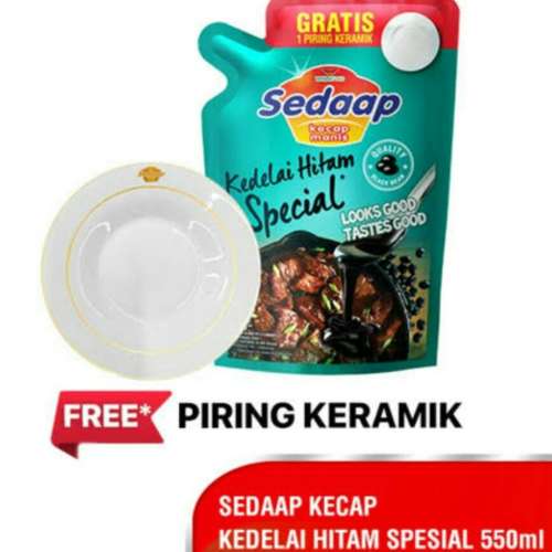 kecap sedap sp 550ml free piring