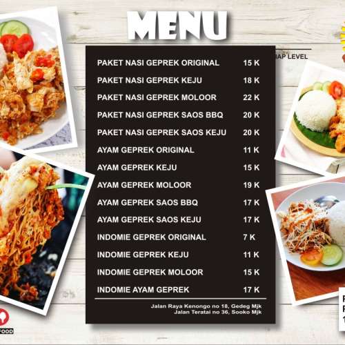 Nasi geprek iam siaapp