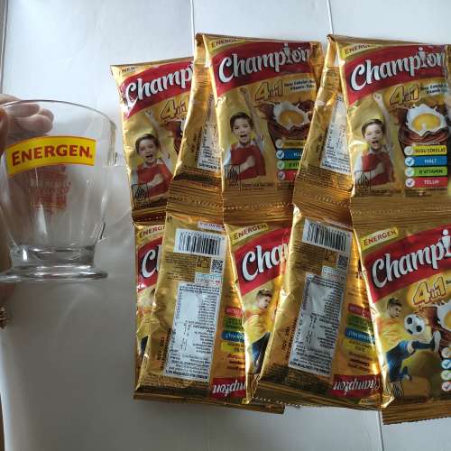 energen champion free gelas