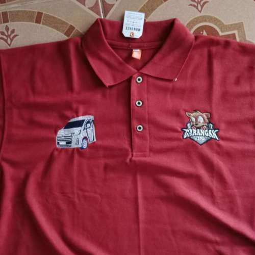 Kaos bordir polo satuan.