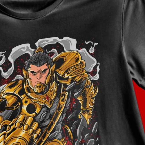 Kaos oleh-oleh mojokerto robot hitam