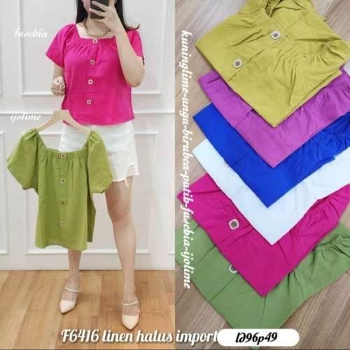 Atasan linen import