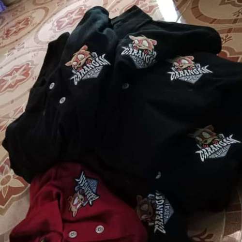 Kaos polo krah bordir