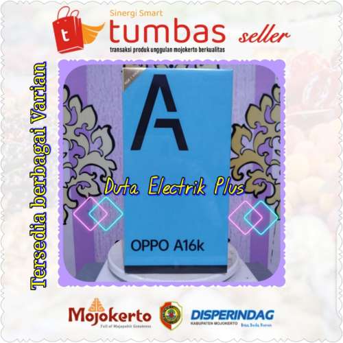 Handphone Oppo A16K 100% BARU