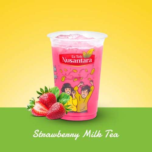 Es Teh Nusantara Strawberry