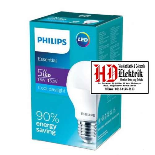 LAMPU  Philips LED Essential 5 WATT