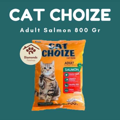 Pakan kucing cat choize adult salmon