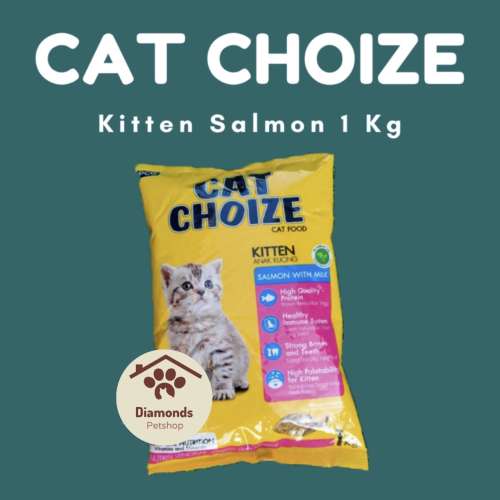 Pakan kucing cat choize kitten salmon