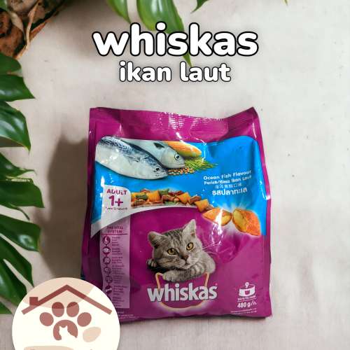 Whiskas rasa ikan laut adult 1+ tahun