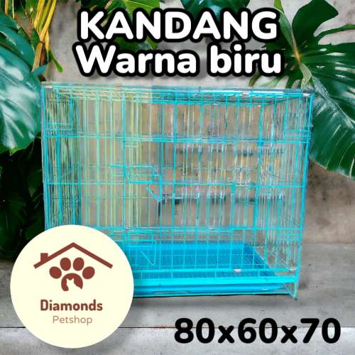 Kandang warna biru 80x60x70