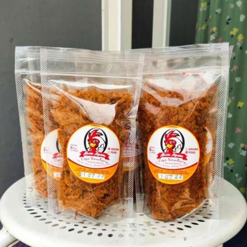 Abon Ayam Khas Magelang Tiga Saudara 2 Rasa Kemasan Pouch El laris