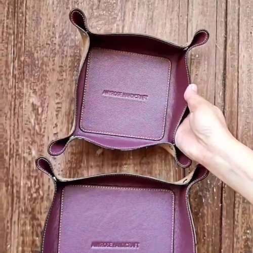 Tray leather