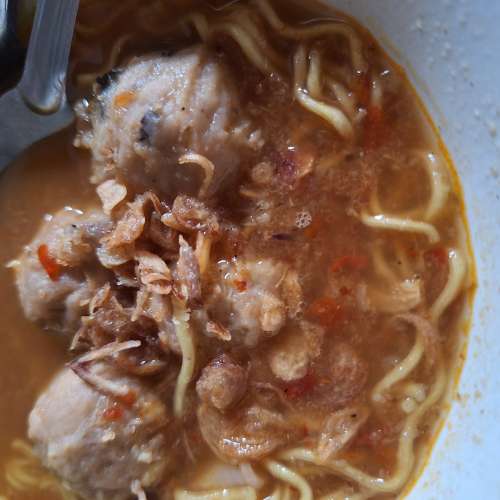 Seblak pentol urat