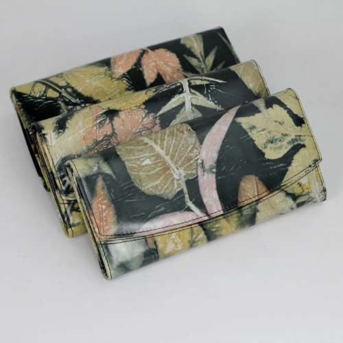 ALUNA  dompet ecoprint leather