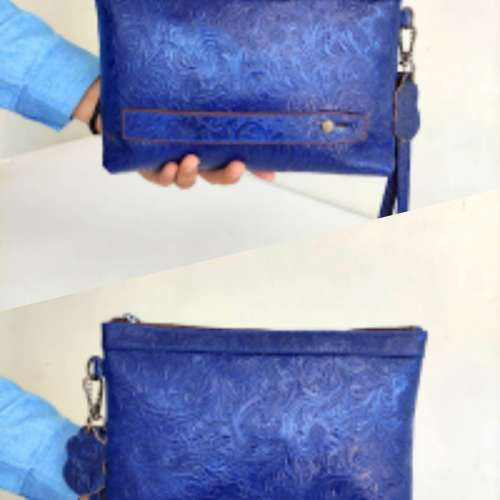 Leather CLUTCH EXZAR