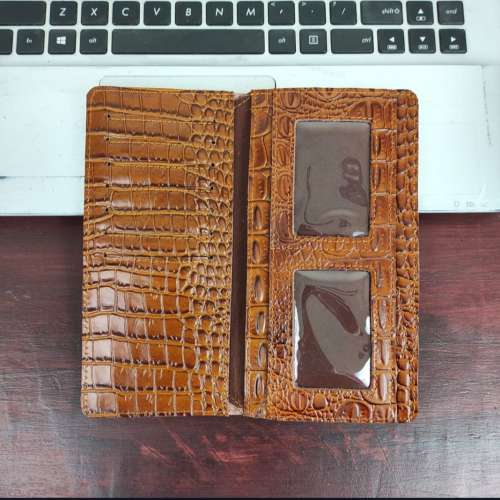 LEON unisex dompet panjNg motif buaya