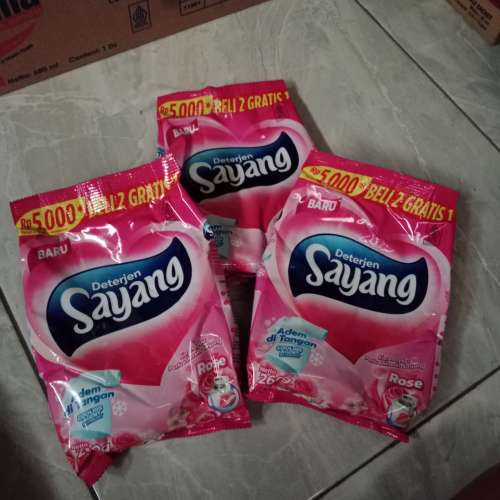 Deterjen sayang 260 gr 1 paket (3 pcs)