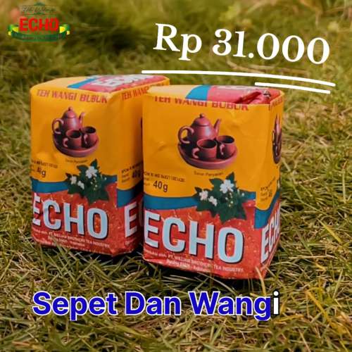 Teh echo kuning free gelas centel