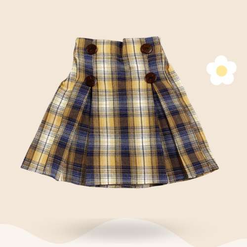 Rok Anak Size L  (5-6th) Yellow Navy