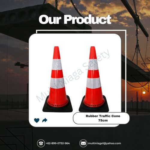 Safety Traffic Cone Base Hitam 75cm