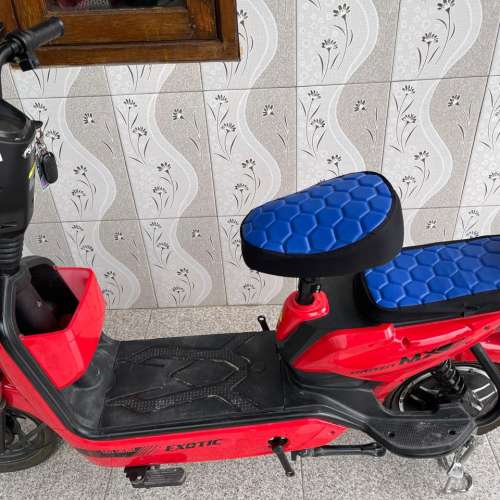 Cover jok, sarung jok sepeda listrik EXOTIC GROZA MX,, sepeda listrik universal,, jok SELIS anak, uwinfly DF2