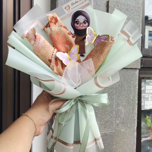 Buket jilbab edisi hari guru/graduation