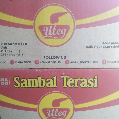 SAMBAL ULEG FINA TERASI 1DUS ISI 10RENTENG