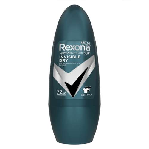 Rexona Deodoran Roll On Pria Invisible Dry 45 ml