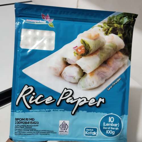 Rice paper bentuk kotak