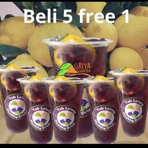 Teh lelang (lemon telang)