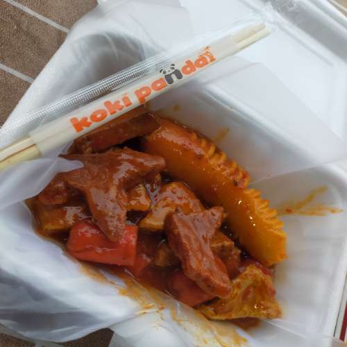 Oseng tempura mix sosis jumbo