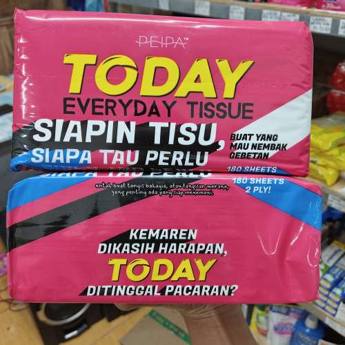 Tissue today 180sheet, 250sheet