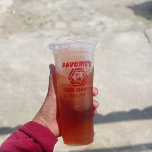 Es teh jumbo gula asli #Favoritz fried chicken
