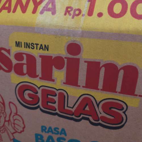Sarimie gelas renceng all rasa