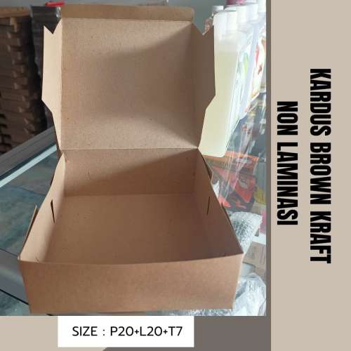 Kardus Nasi Brow Kraft Lamiasi R10K