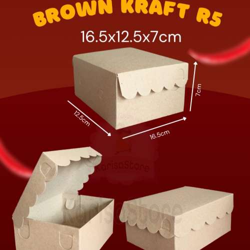 Kardus Makanan Brown Kraft R5