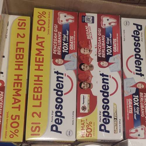 Pepsodent pasta gigi (habis)