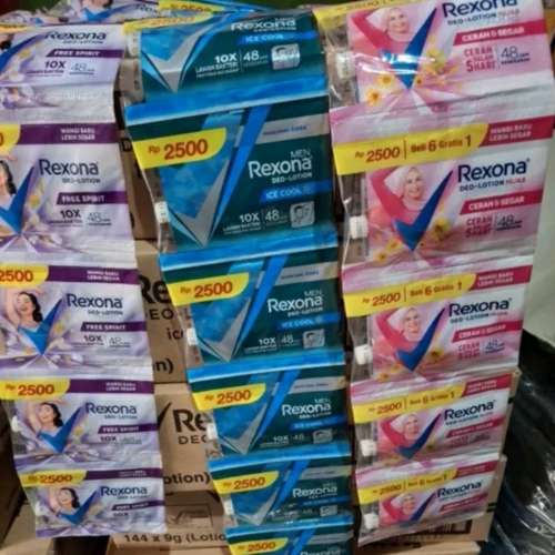 1 renteng Rexona Saset isi 12pcs