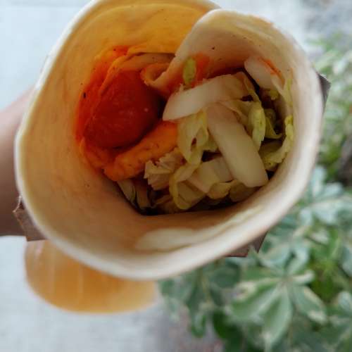 KEBAB SPESIAL DOBLE TOPING (isi daging dan dobel telur/keju/sosis)