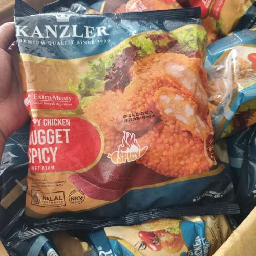 Kanzler naget crispy spicy 450gr
