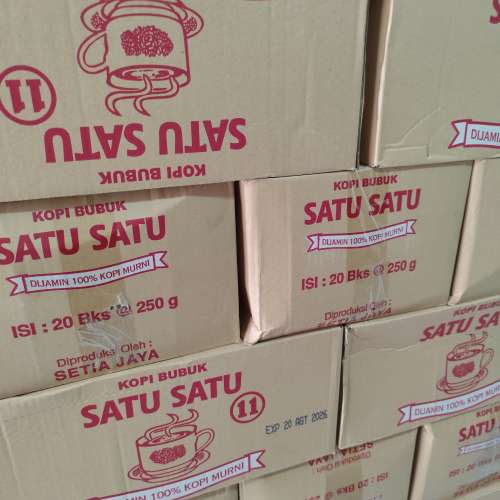 Kopi bubuk satu satu 250gr 1dus isi 20pcs