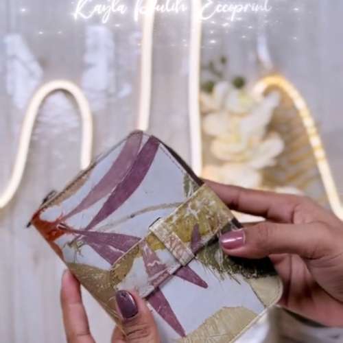 Kayla dompet kulit ecoprint