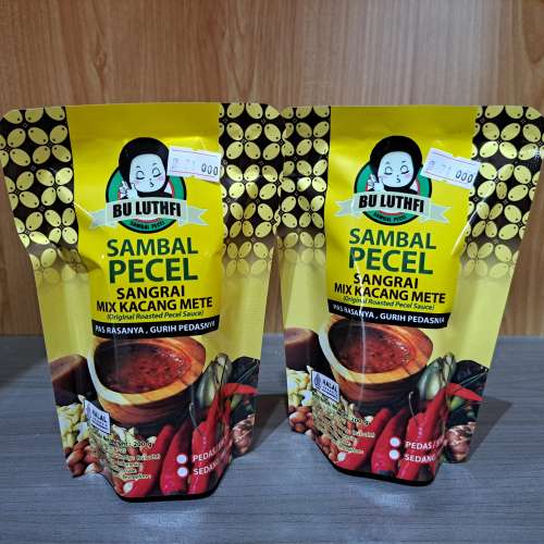 SAMBAL PECEL SANGRAI MIX KACANG METE "BU LUTHFI"