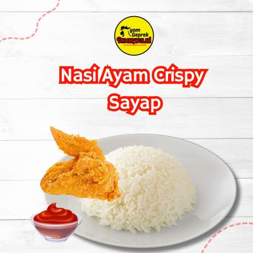 Nasi Ayam Crispy Sayap