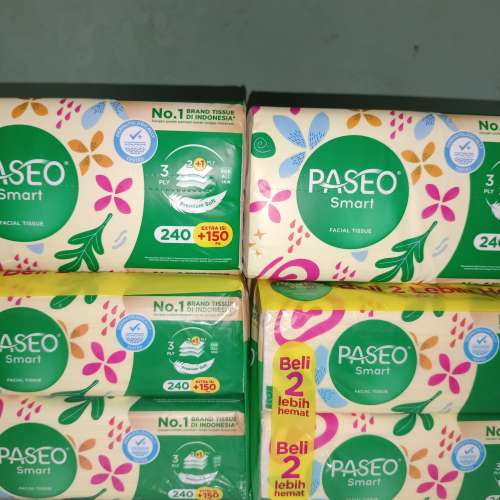 Tissu Paseo Smart 3 Ply (isi 390 lembar) dapat 2 pack